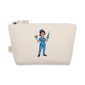 Nurse Humor – Because Nothing Scares - Organic Pouch - nature - Front