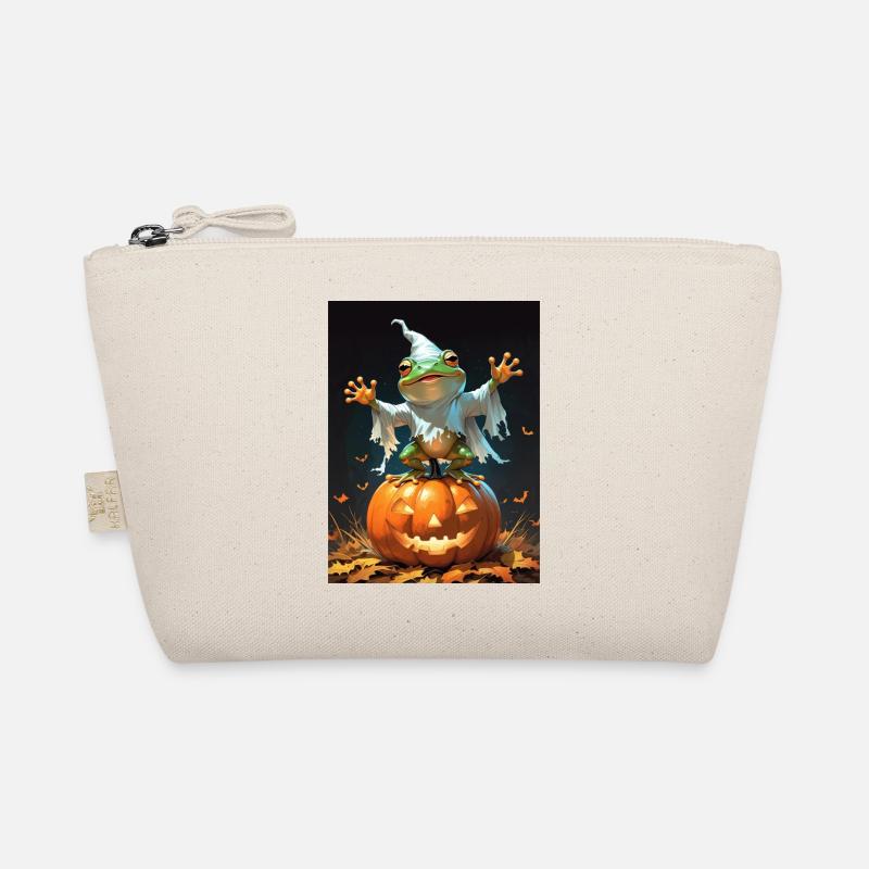 Halloween Frog Ghost Gift Idea Organic Pouch