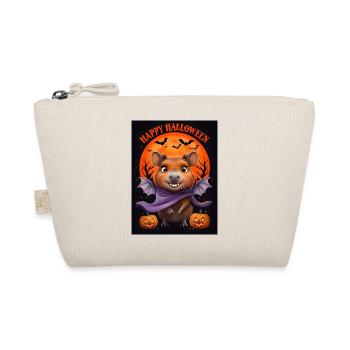 Idée cadeau fantôme Capybara d’Halloween - Trousse biologique - nature - Devant
