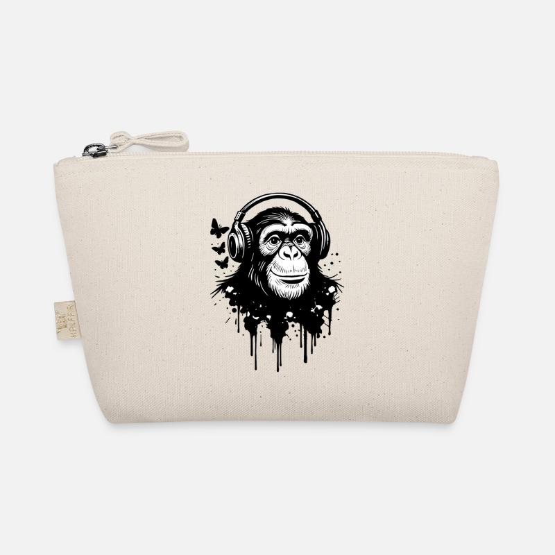 Écouter de la musique, singe avec des écouteurs Trousse biologique