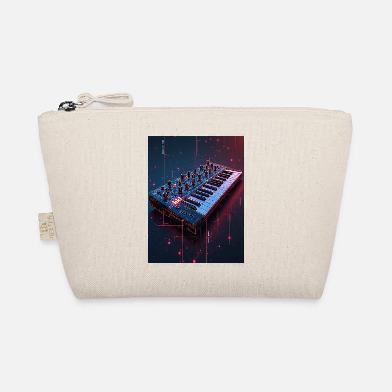 Futuristische Synthwave Musikkonsole - Bio-Täschchen - Natur