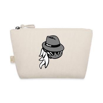 Horse Gangster Hat Sunglasses Criminal Cool - Organic Pouch - nature - Front