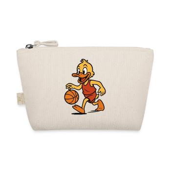 ente basketball - Bio-Täschchen - Natur - Vorne