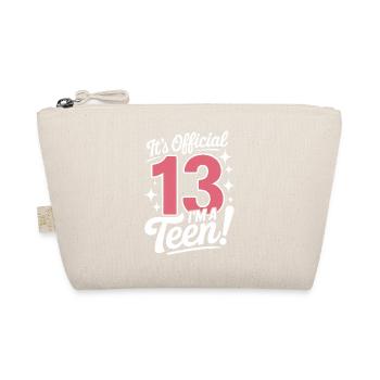 13th birthday teenager gift - Organic Pouch - nature - Front
