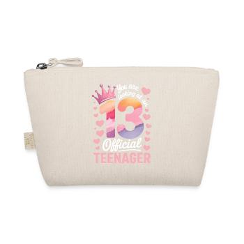 13th birthday teenager gift - Organic Pouch - nature - Front