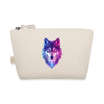 Loup géométrique aux couleurs néon - Trousse biologique - nature - Devant