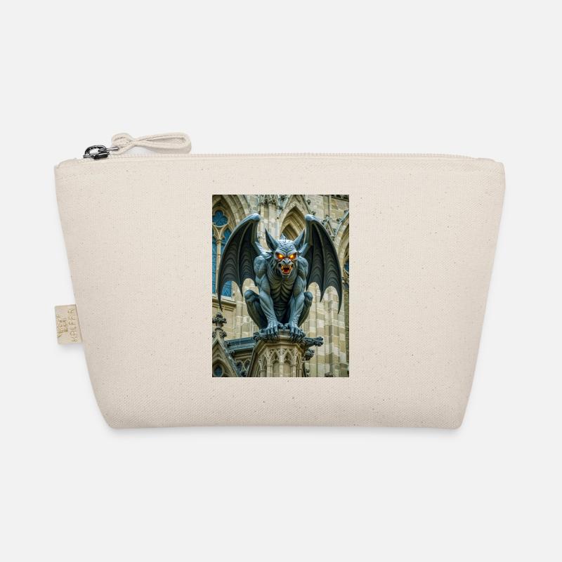 Gargoyle, winged stone demon guarding Gothic  Organic Pouch
