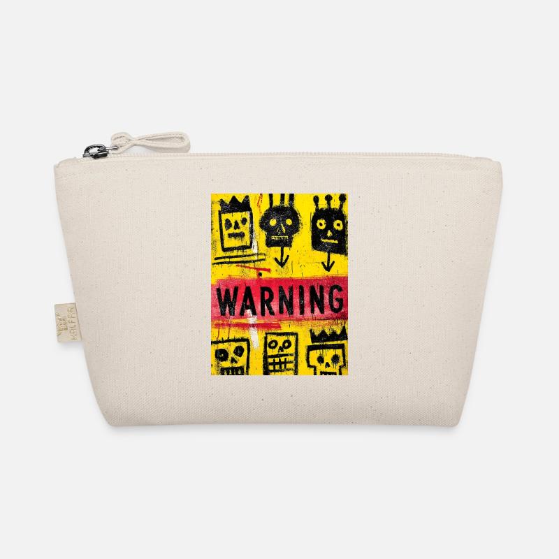 Expressionist Skull Art with Warning Message Trousse biologique