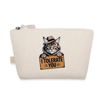 Tolerant Cat - Organic Pouch - nature - Front