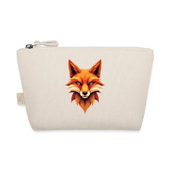 Geometric Ember Fox - Organic Pouch - nature - Front