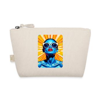 t-shirt pop art portrait illustration pin up - Organic Pouch - nature - Front