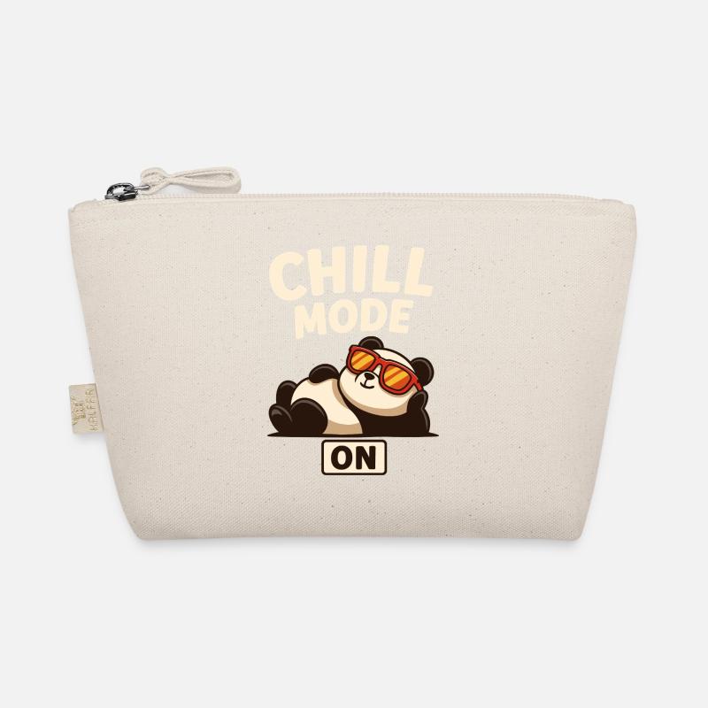 Chill Panda with Sunglasses Organic Pouch