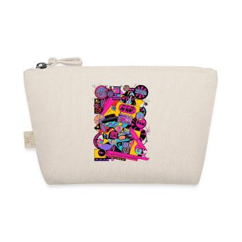 Neon Retro Pop Art Design 2000's 90's - Organic Pouch - nature - Front