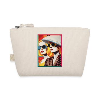 Lunettes de soleil modernes Pop Art Ladies Beach Style - Trousse biologique - nature - Devant