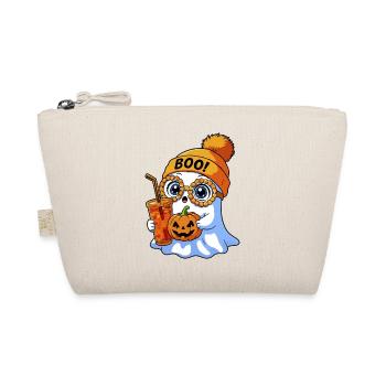 Little Halloween Ghost with Pumpkin Party Costume - Organic Pouch - nature - Front
