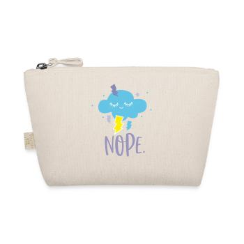 Kawaii Wolke Nein Nope - Bio-Täschchen - Natur - Vorne