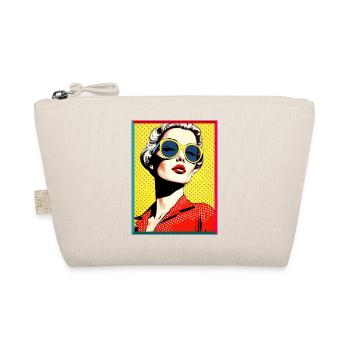 Pop Art Diva Jaune Lunettes de Soleil Mode Rétro - Trousse biologique - nature - Devant