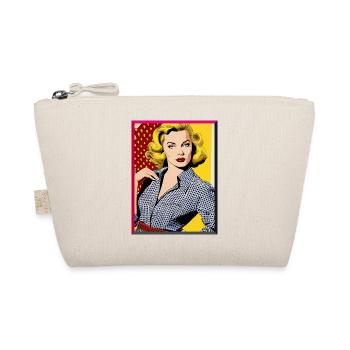 Pop Art Diva Retro Look Polka Dot Blouse Mode - Trousse biologique - nature - Devant
