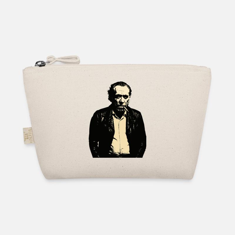 Noir Charles Bukowski portrait Organic Pouch