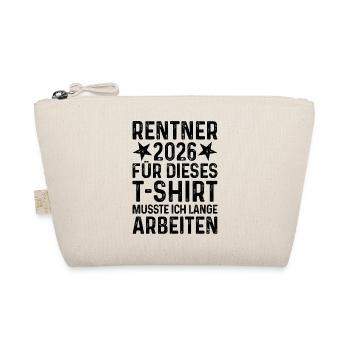 Retraité 2026 TShirt Grunge Pension Dictons Retraite - Trousse biologique - nature - Devant