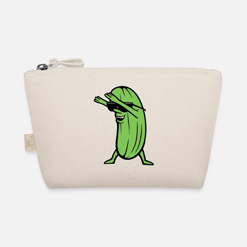 Dabbing Cucumber Dabbing Dab Dance Hip-Hop Dance Pose - Organic Pouch - nature