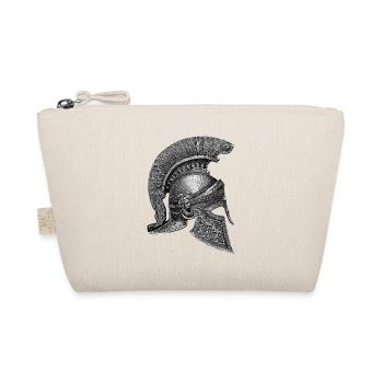 Corinthian helmet – Antique engraving - Organic Pouch - nature - Front