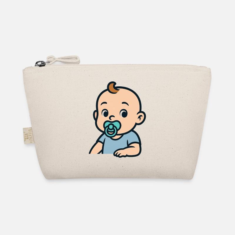 Bébé mignon avec sucette, dessin animé Trousse biologique