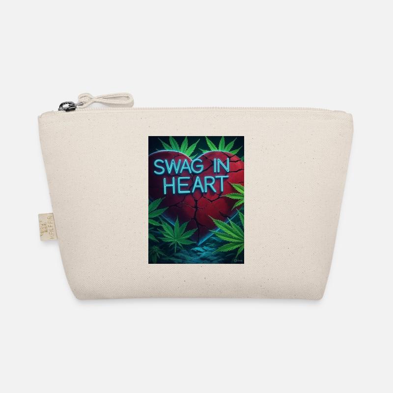 Neon Heart Swag Cannabis Organic Pouch