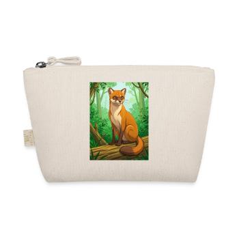 Fossa  Elegant huntress of Madagascar, sleek, sile - Bio-Täschchen - Natur - Vorne