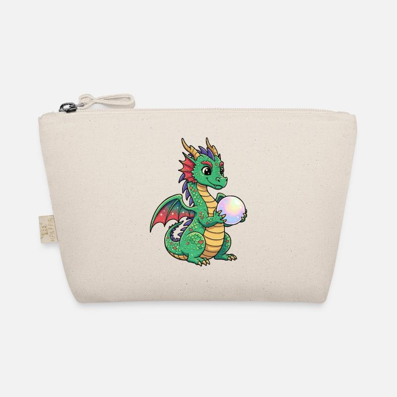 Kleiner Drache mit Ball Bio-Täschchen