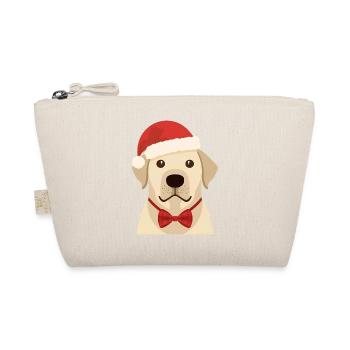 Golden Retriever Flat Christmas Design - Bio-Täschchen - Natur - Vorne