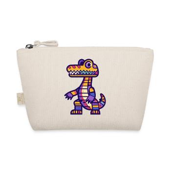 Alligator Halloween Zombie - Organic Pouch - nature - Front