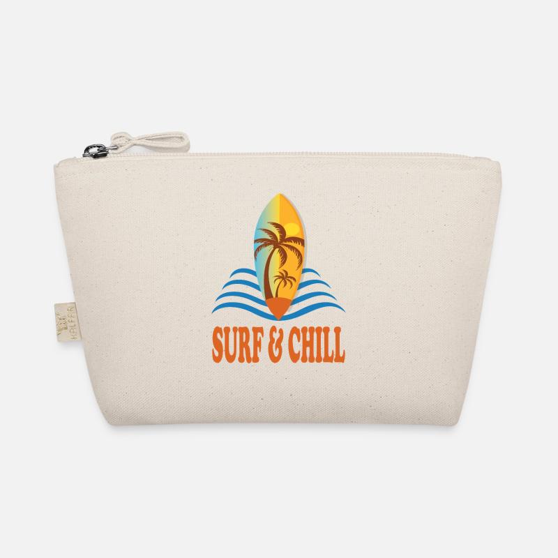 Surf and Chill - Bio-Täschchen - Natur