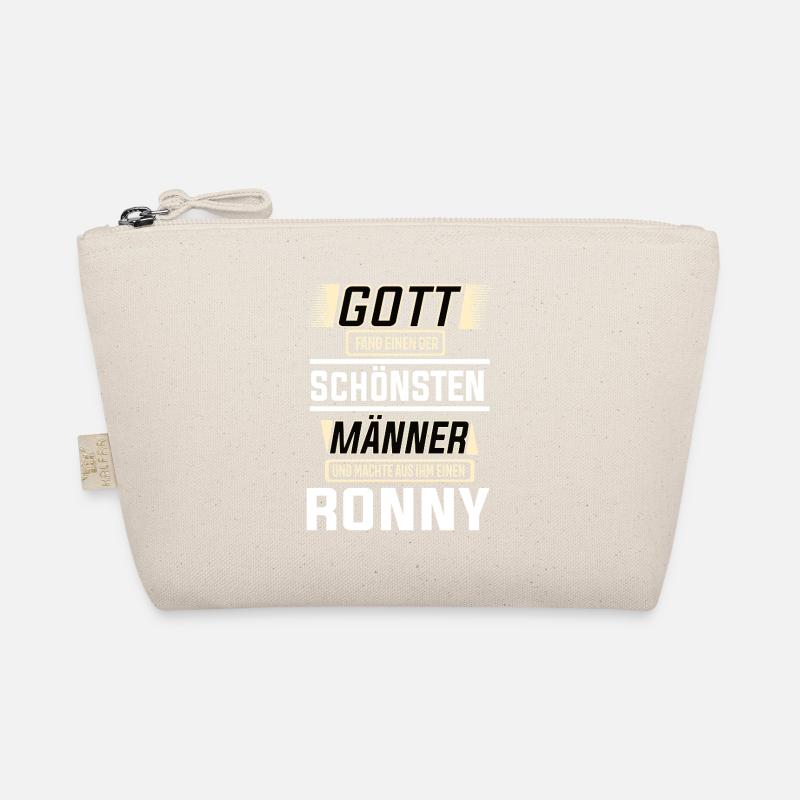 Ronny der schönste Mann von Gott geformt Design - Bio-Täschchen - Natur