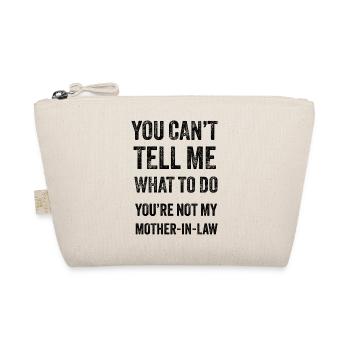 Mother-In-Law - Funny Vintage Design - Organic Pouch - nature - Front