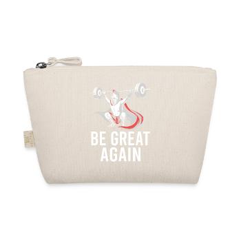 Bodybuilding Fitness Vintage Gym Athletes Workout - Organic Pouch - nature - Front