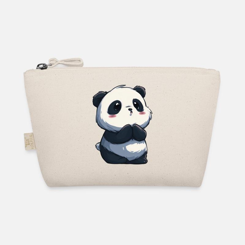 Innocent cute panda, adorable for lovers Organic Pouch