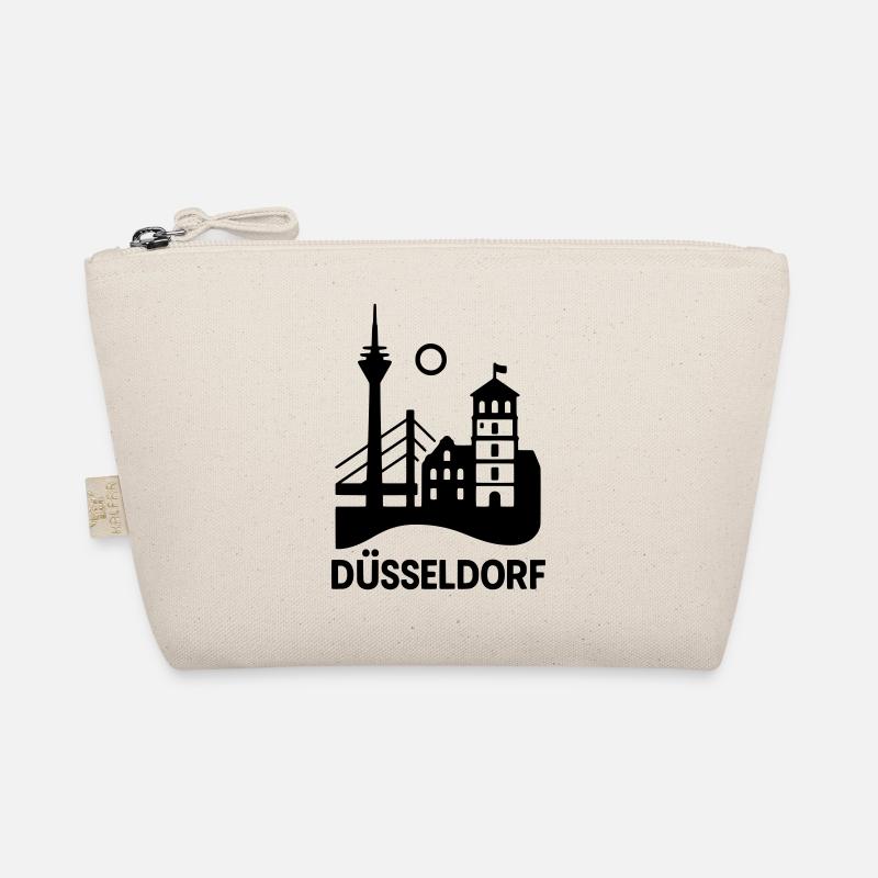 Düsseldorf Wahrzeichen Silhouette Bio-Täschchen