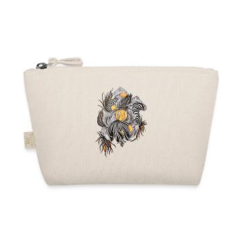 Noir Blossoms Orange Accents - Organic Pouch - nature - Front