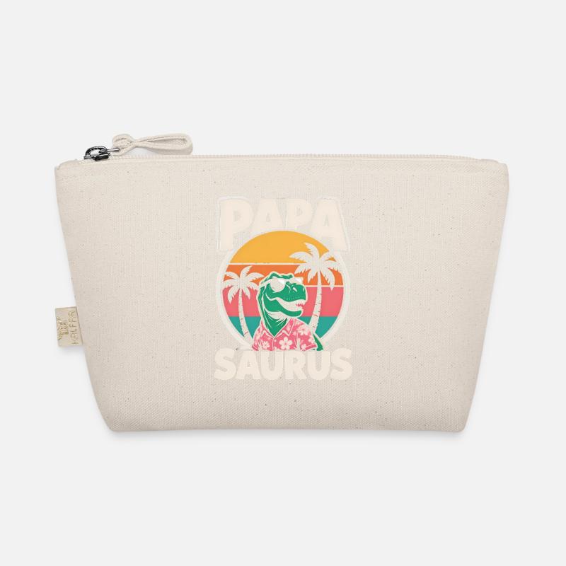 Papa Saurus Rex Dinosaurier Vatertag Geschenk Bio-Täschchen