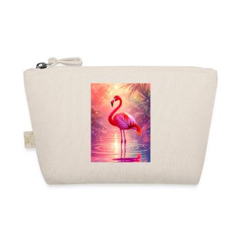 Flamingo – Spirit of Grace and Color - Organic Pouch - nature - Front