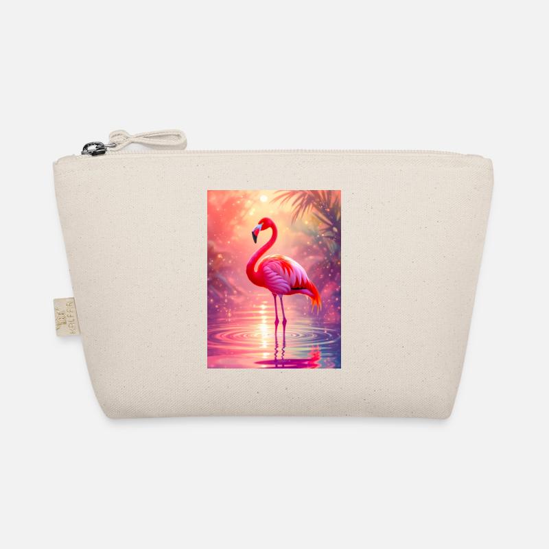 Flamingo – Geist der Anmut und Farbe Bio-Täschchen