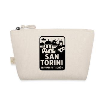 santorin griechenland san torini urlaub souvenir - Bio-Täschchen - Natur - Vorne