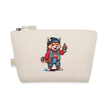 Red Panda Skate Crew Streetwear - Bio-Täschchen - Natur - Vorne