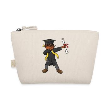Afro Dabbing Kid Graduation Class 2026 Graduates - Organic Pouch - nature - Front