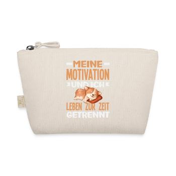 Meine Motivation und Ich - zur zeit getrennt - Bio-Täschchen - Natur - Vorne