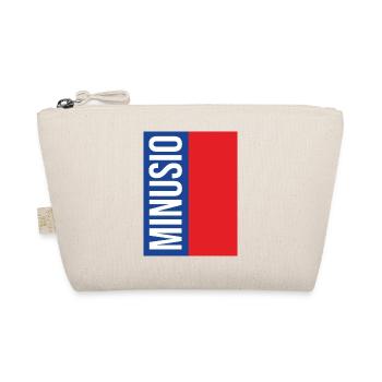 Minusio Vertical Typography Blue Red - Organic Pouch - nature - Front