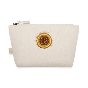 Bitcoin Solar Flare – Glowing Crypto Symbol - Organic Pouch - nature - Front