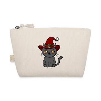 Katze Weihnachten  - Bio-Täschchen - Natur - Vorne
