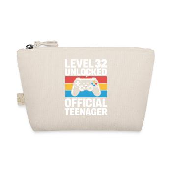 Level 32 Unlocked Official Teenager - Organic Pouch - nature - Front